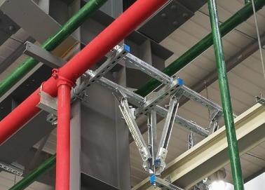 嵊泗该抗震支架的整体式支吊架结构协调性好